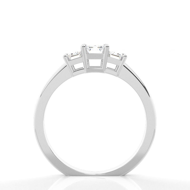 ARR-600 Premium Emerald Cut Moissanite Diamond Ring al-riaz jewellers