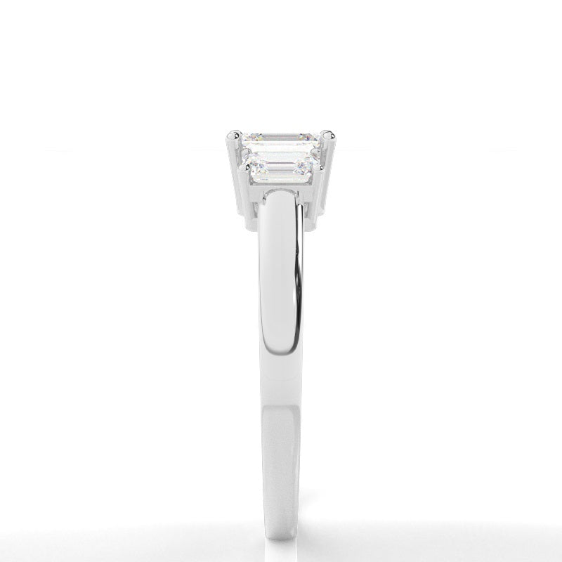 ARR-600 Premium Emerald Cut Moissanite Diamond Ring al-riaz jewellers