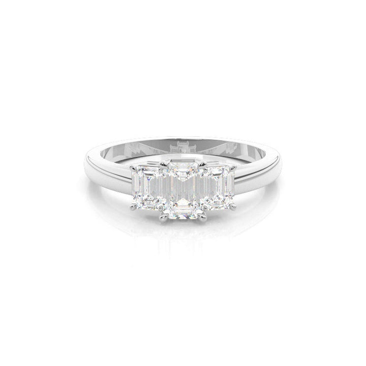 ARR-600 Premium Emerald Cut Moissanite Diamond Ring al-riaz jewellers