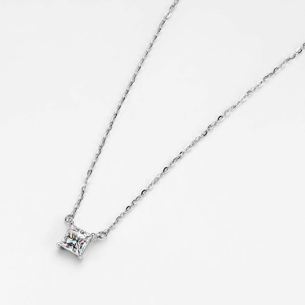 RSP-107 Original Moissanite Diamond Princess Cut Pendant al-riaz jewellers
