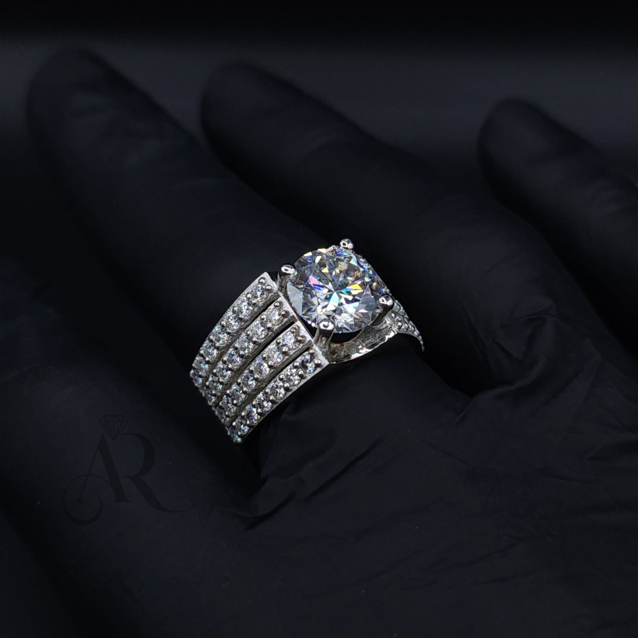Diamond Throne Ring Al-Riaz Jewellers
