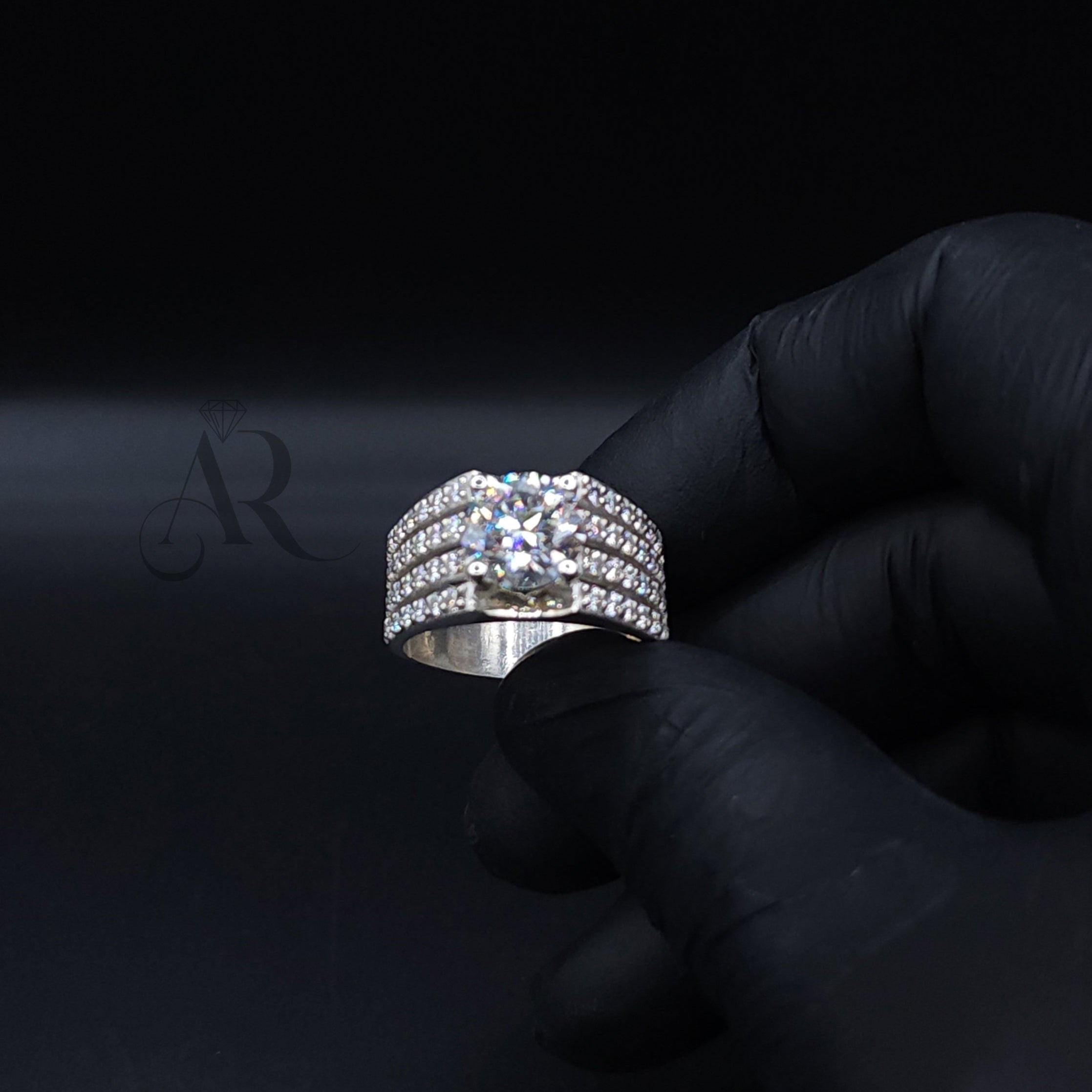 Diamond Throne Ring Al-Riaz Jewellers