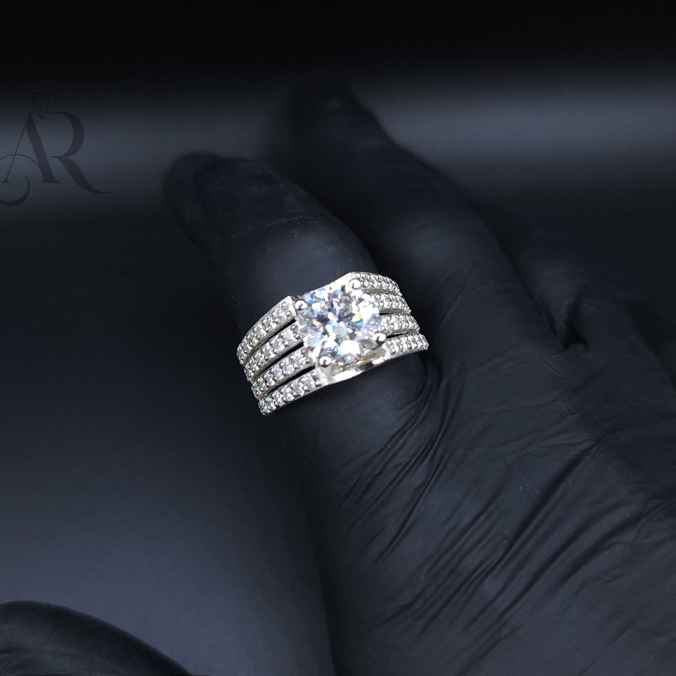 Diamond Throne Ring Al-Riaz Jewellers