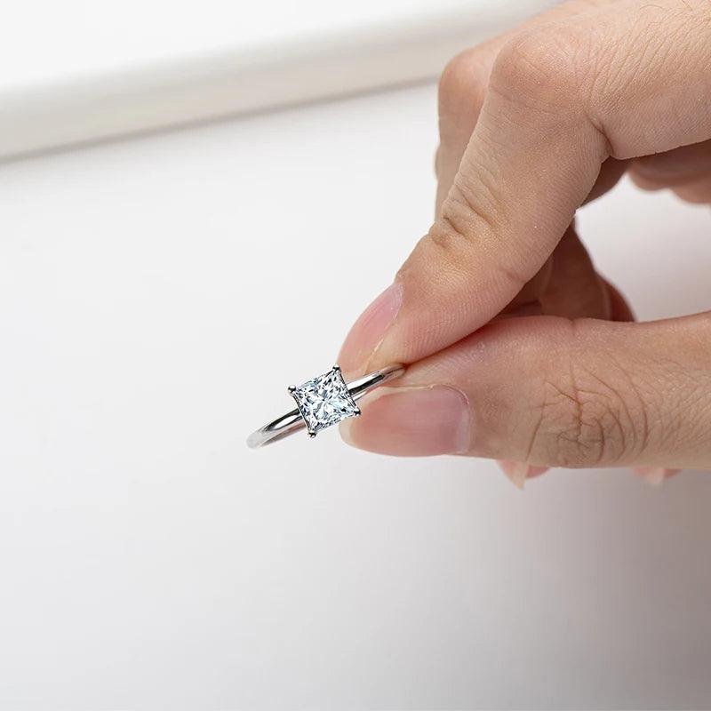 ARR-371 Original Moissanite Princes Cut Diamond Ring al-riaz jewellers
