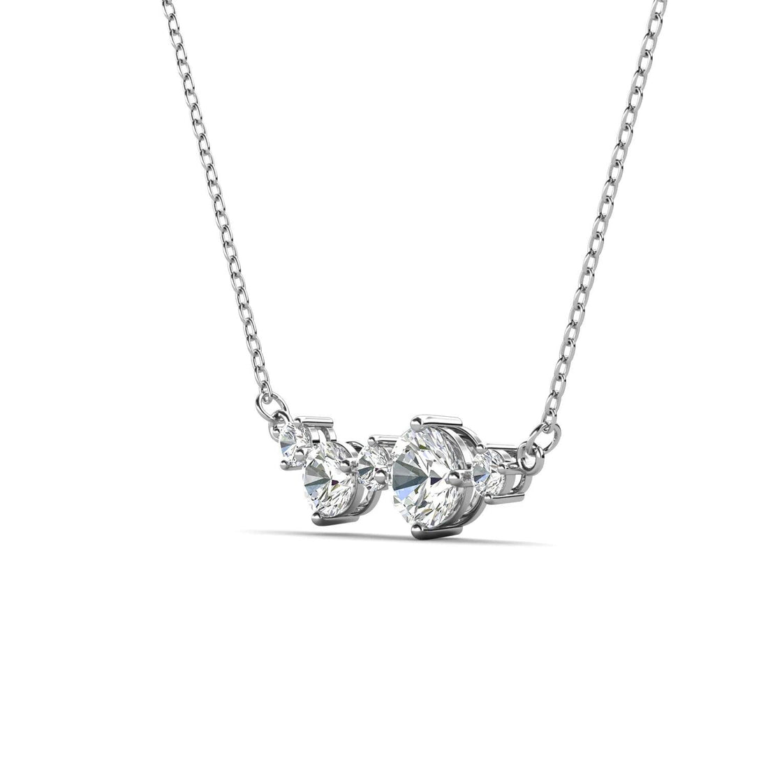 ARP-301 5PCS Original Moissanite Solitaire Pendant Necklace in Pure Silver al-riaz jewellers