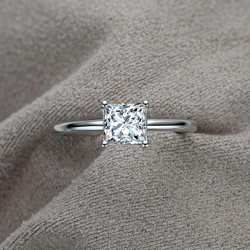 ARR-371 Original Moissanite Princes Cut Diamond Ring al-riaz jewellers