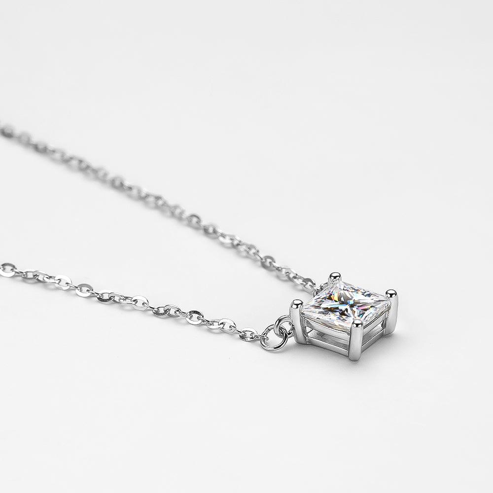 RSP-107 Original Moissanite Diamond Princess Cut Pendant al-riaz jewellers