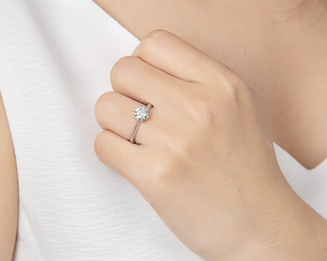 ARR-200 Original Moissanite Diamond Ring al-riaz jewellers