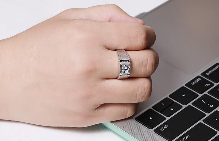 ARR-194 Original Moissanite Diamond Ring al-riaz jewellers