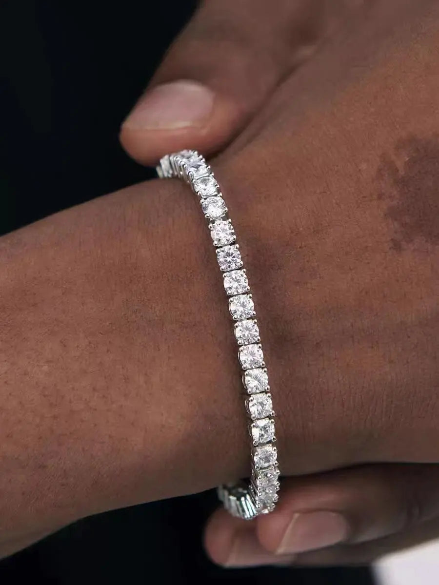 ARJ-220 Moissanite White Tennis Bracelet al-riaz jewellers