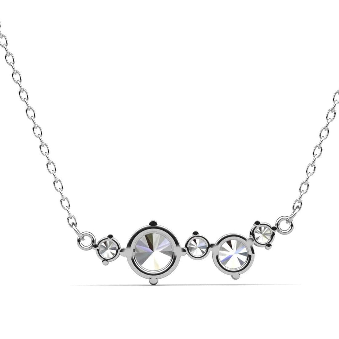 ARP-301 5PCS Original Moissanite Solitaire Pendant Necklace in Pure Silver al-riaz jewellers