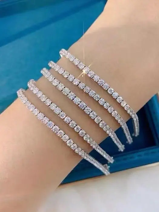 ARJ-220 Moissanite White Tennis Bracelet al-riaz jewellers