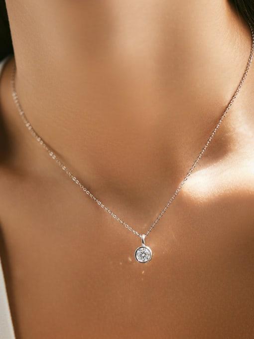 ARP-312 Moissanite Geometric Dainty Necklace 1.0 Carat al-riaz jewellers
