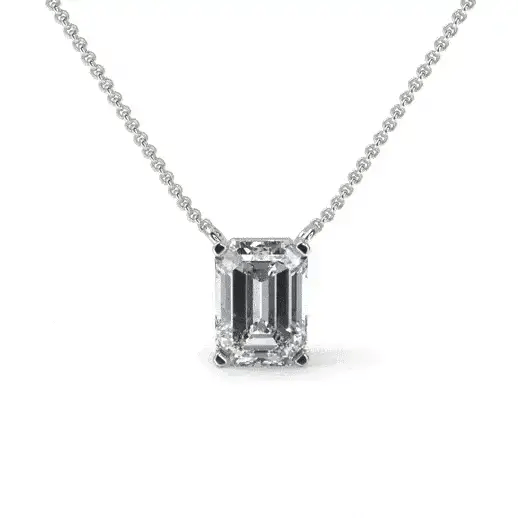 ARP-588 Premium Emerald Cut Luxury Pendant al-riaz jewellers