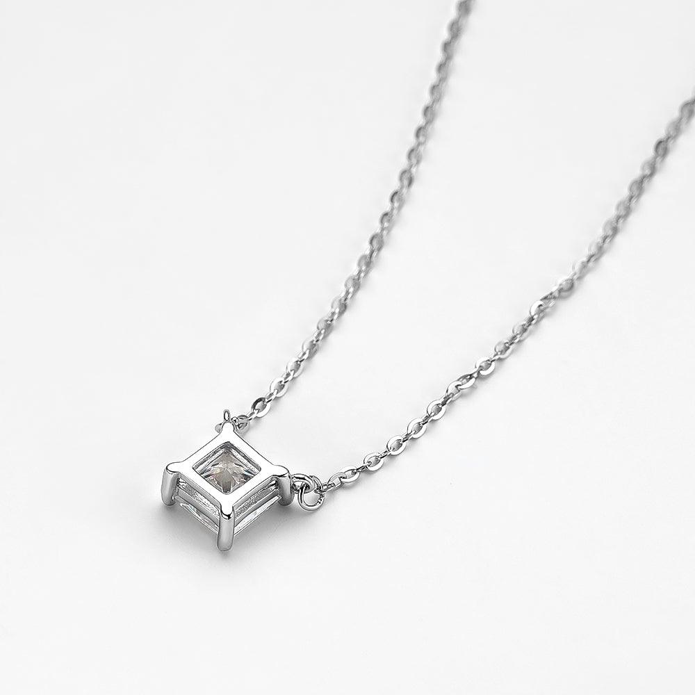 RSP-107 Original Moissanite Diamond Princess Cut Pendant al-riaz jewellers