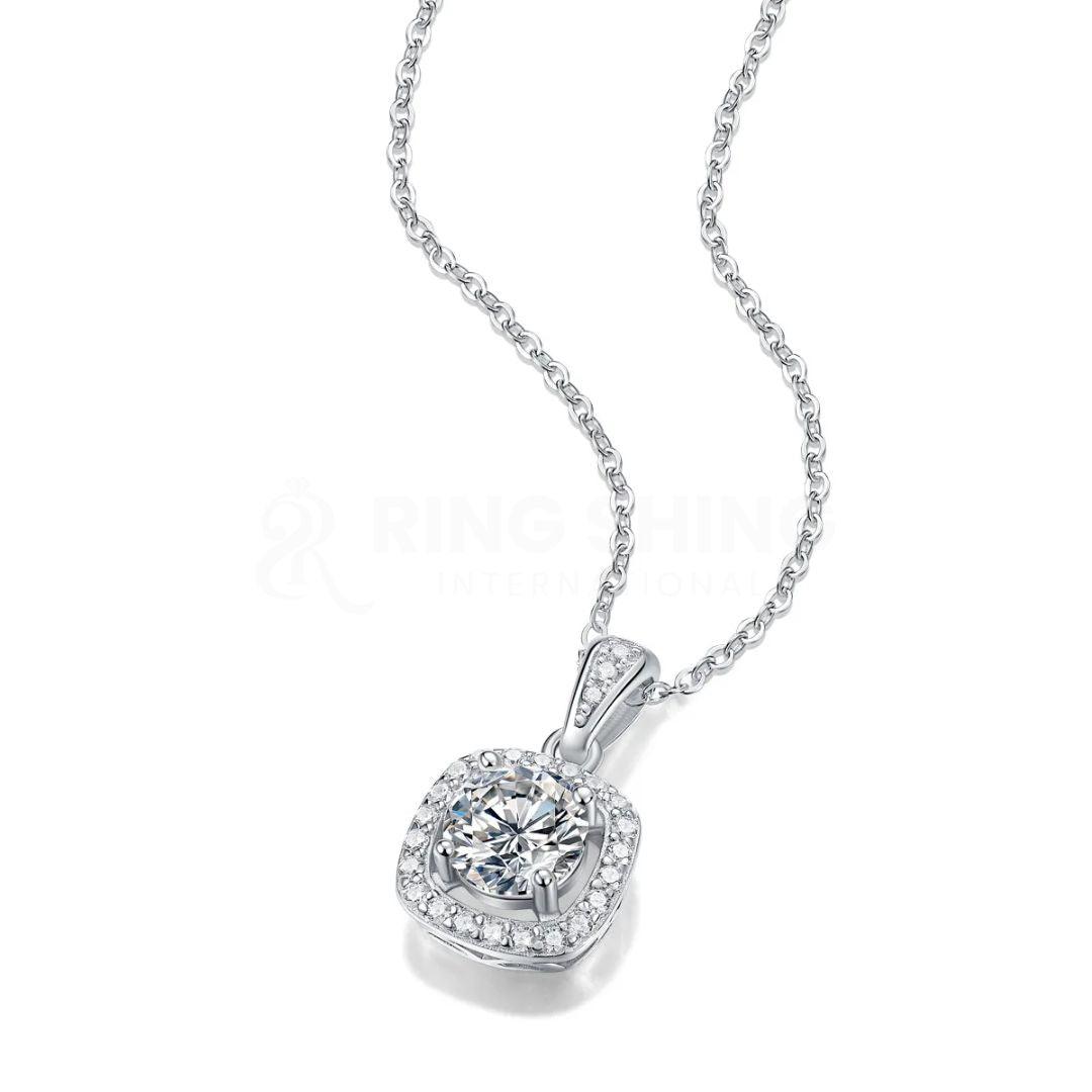 ARP-233 Sparkling Moissanite Pendant 1.0 Carat al-riaz jewellers