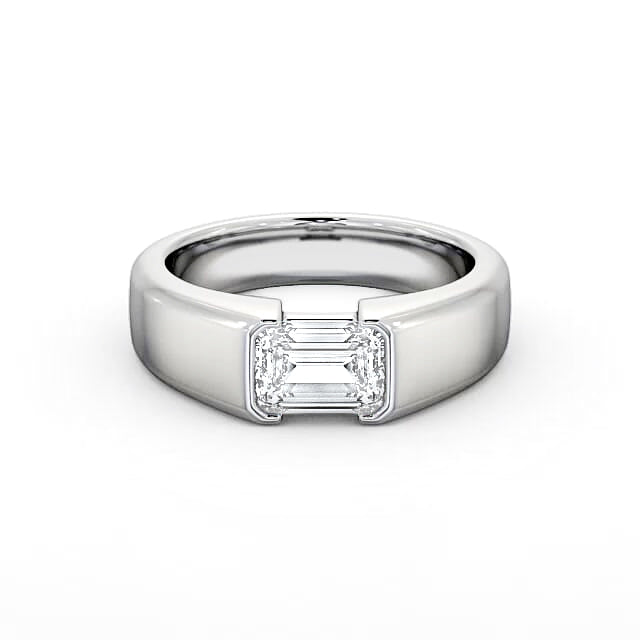 ARR-203 Premium Emerald Cut Original Moissanite Diamond Ring al-riaz jewellers