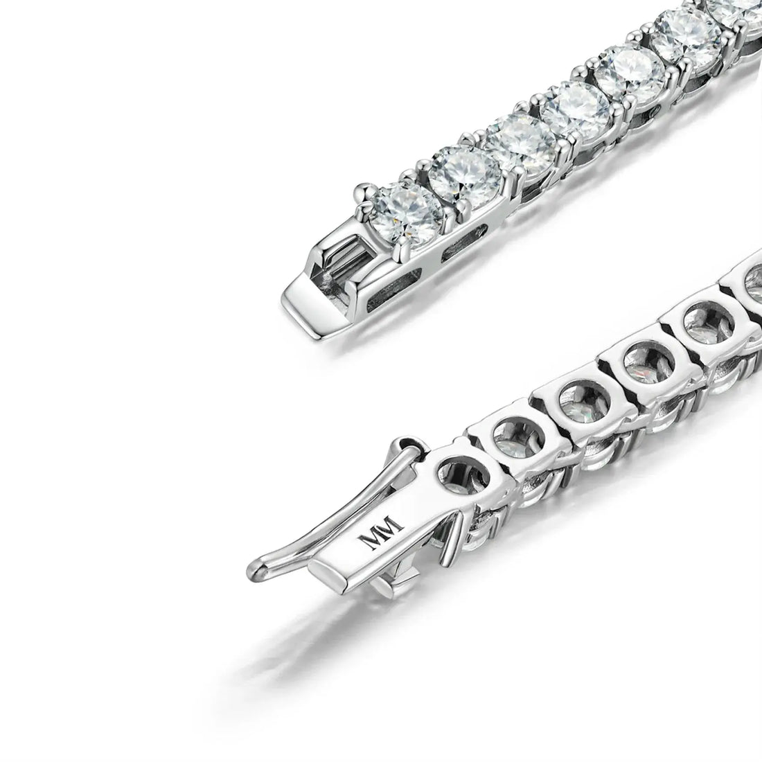 ARJ-220 Moissanite White Tennis Necklace Choker al-riaz jewellers