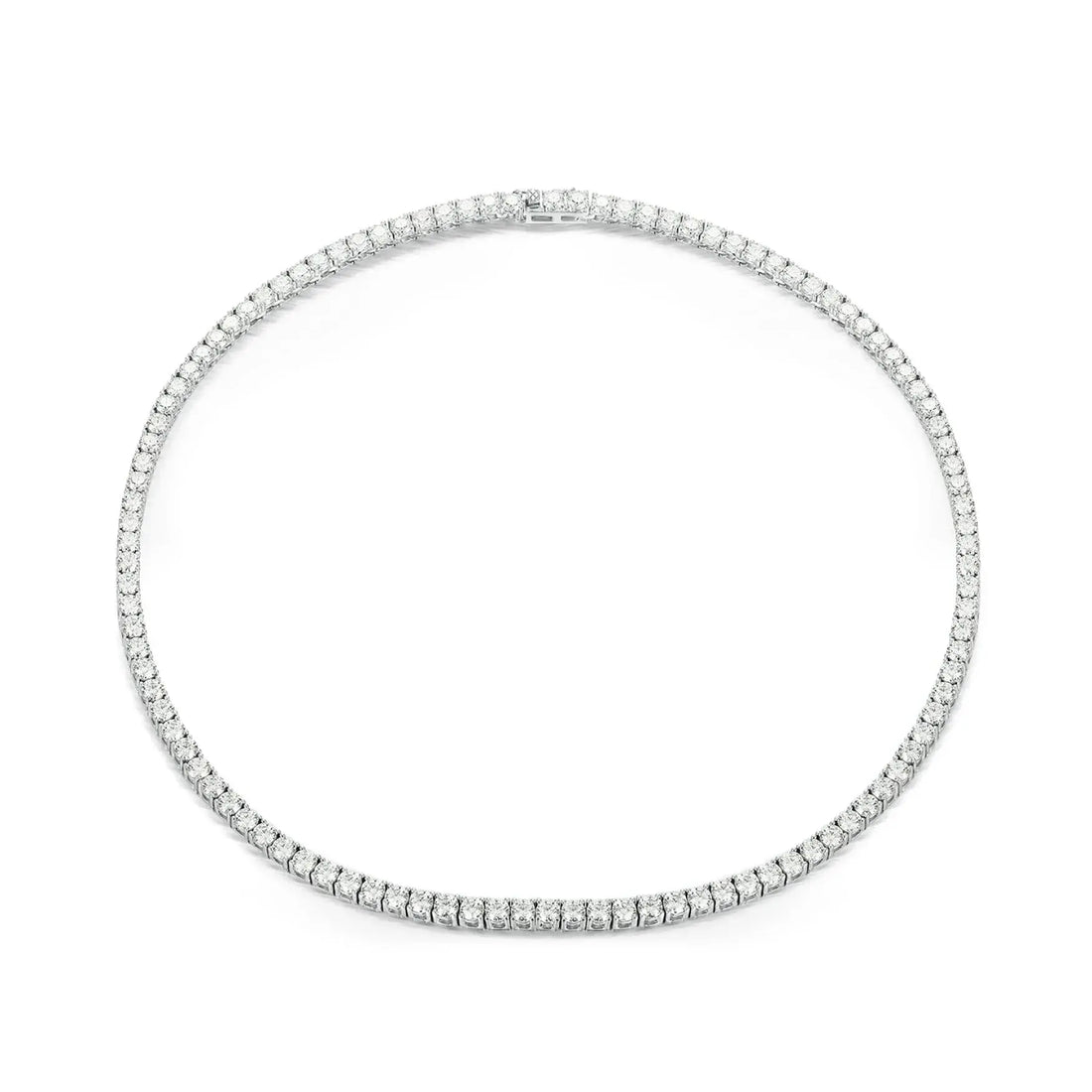 ARJ-220 Moissanite White Tennis Necklace Choker al-riaz jewellers