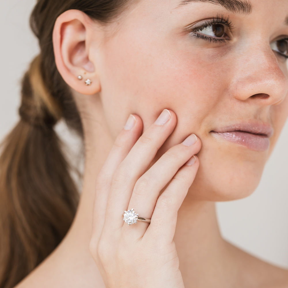 ARR-200 Original Moissanite Diamond Ring al-riaz jewellers