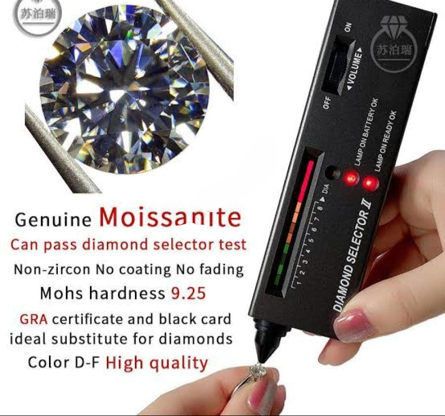 ARR-197: Authentic Moissanite Diamond Ring al-riaz jewellers