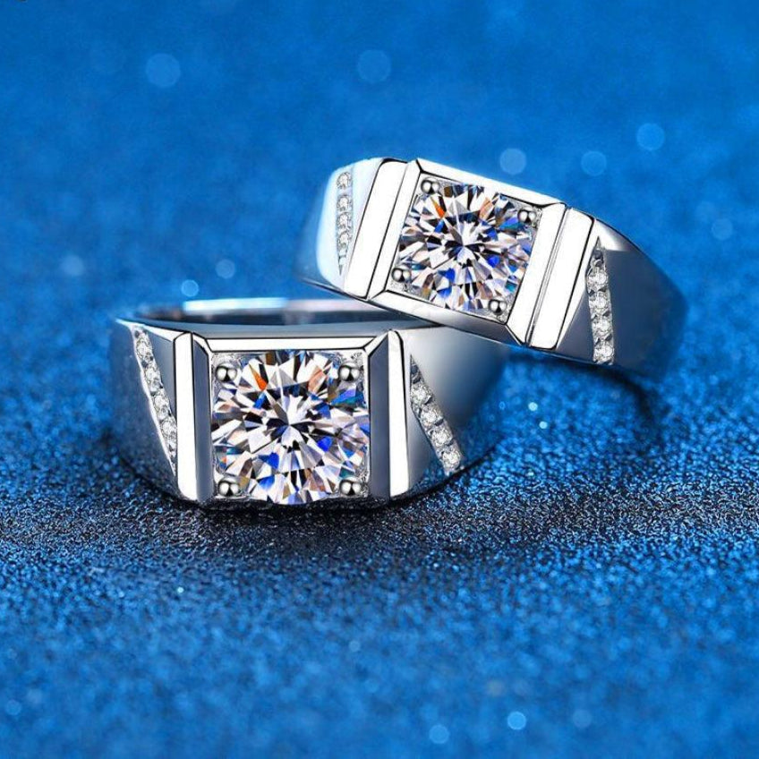 ARR-197: Authentic Moissanite Diamond Ring al-riaz jewellers