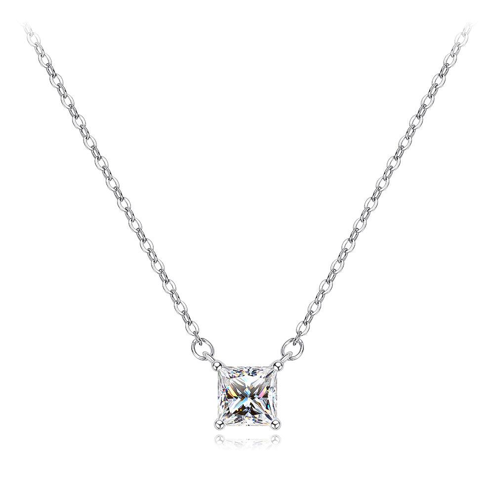 RSP-107 Original Moissanite Diamond Princess Cut Pendant al-riaz jewellers